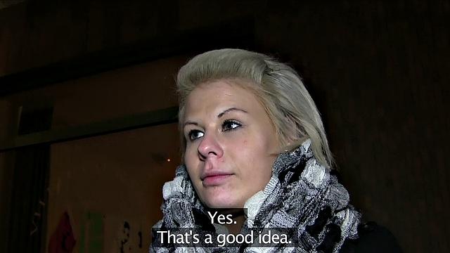 Short Haired Woman Gets A Special Offer For Cock