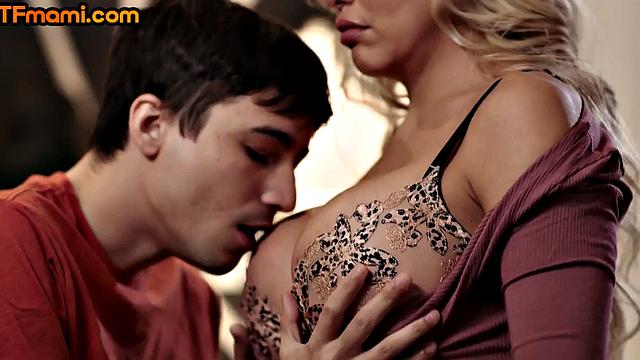 Superb DTF mami pounded by her stepson in doggy