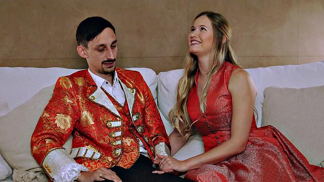 Busty blond in pantyhose with clean-shaved cooter adores manhood in oral fuck-a-thon fest!