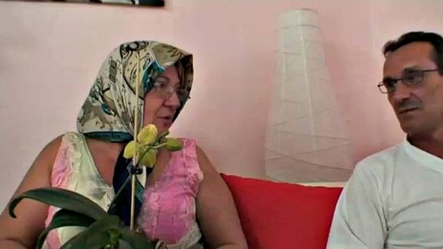 Schoolgirl bangs elderly in threesome