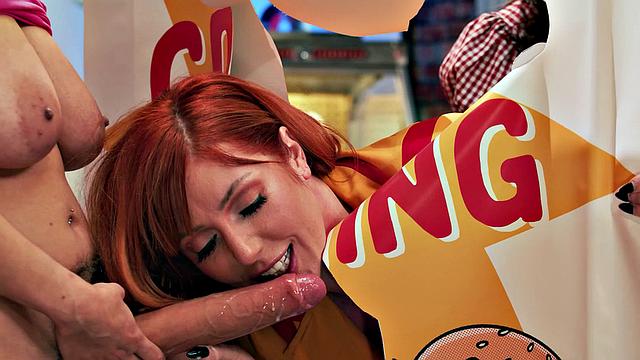 ADULT TIME - Hot Public FUTANARI Fuck And Suck!