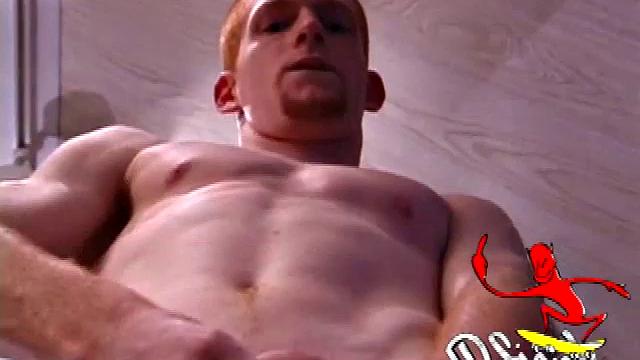 Tristian grabs his balls and strokes his long cock with determination. He kneels down before us and sticks his cock in the camera. Standing back up, Tristian continues to jerk off, until he asks if we want it on our face.