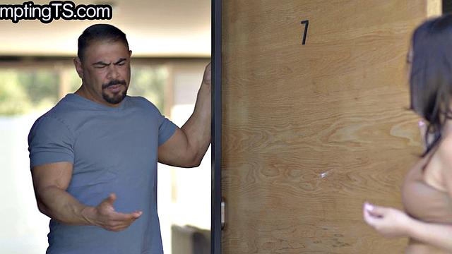 Deep sucked TS lady fucks hunk's asshole in trans on guy fuck