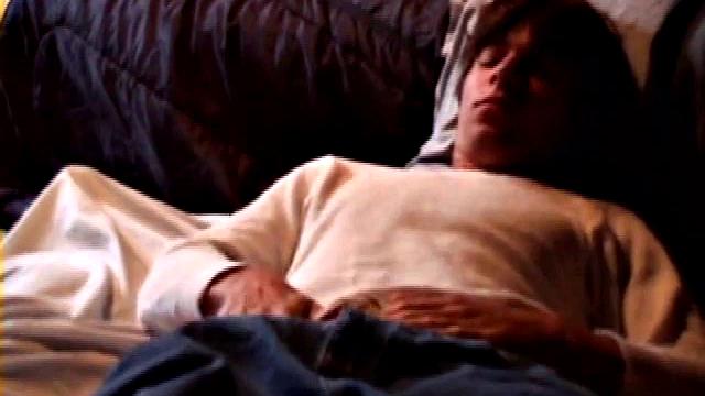 Jayden works his cock not only with his hand, but counteracts that by gyrating his hips up and down. Then he lifts his legs high and rubs his butt for added stimulation. He enjoys giving us close-up views of his dick and balls.