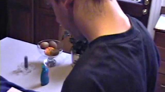 Ric brings a porn magazine, lube, and a towel to rip one off. After pulling out his hard dick and flipping through girlie magazines, Ric lets a helping hand tpuch him.