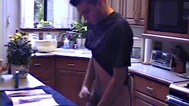 Ric brings a porn magazine, lube, and a towel to rip one off. After pulling out his hard dick and flipping through girlie magazines, Ric lets a helping hand tpuch him.