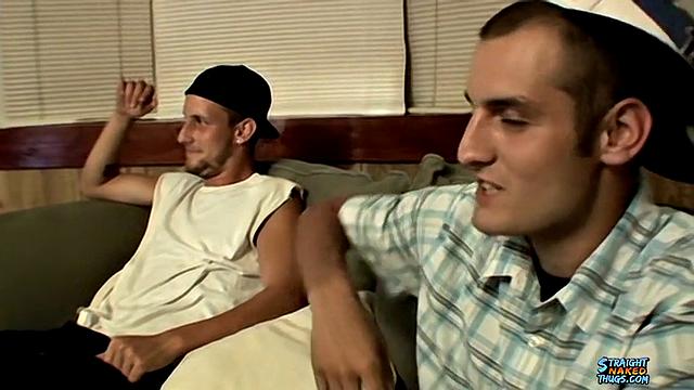 Straight Guys Take Turns Jerking a Cock - Ajax And CG
