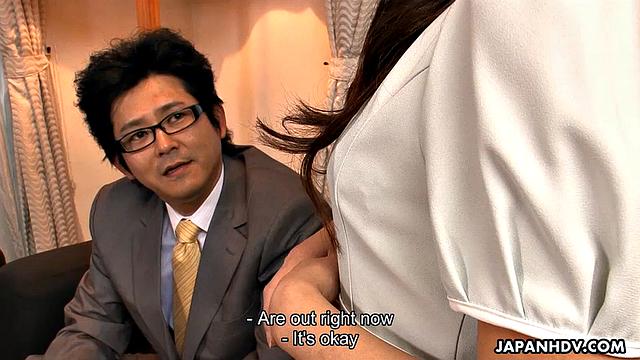 Aoi Miyama gets rammed by two neighbors