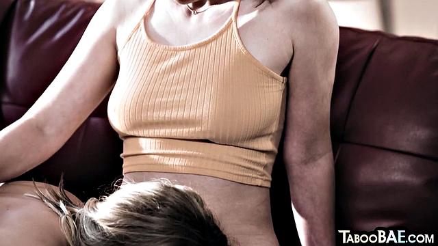 Naughty lesbians licking each other