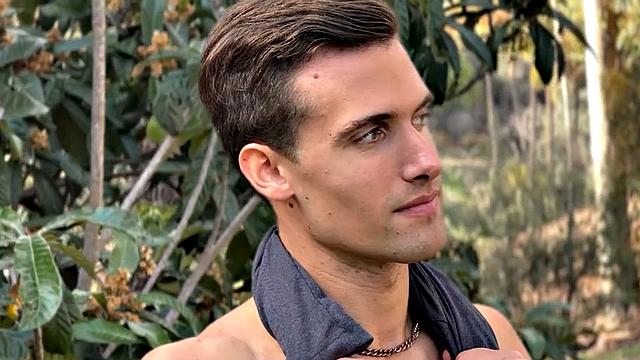 Amateur eager jock wanks cock at home till pleasure