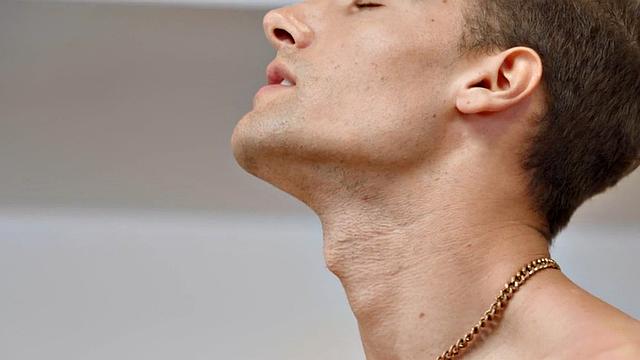 Amateur eager jock wanks cock at home till pleasure