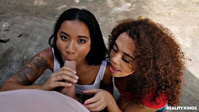 Dude Makes It A Threesome