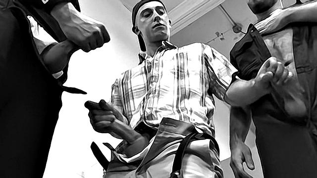 Restroom Gangbang - Leo Donato, Billy Ramos, Josh Stone, Franco Scott