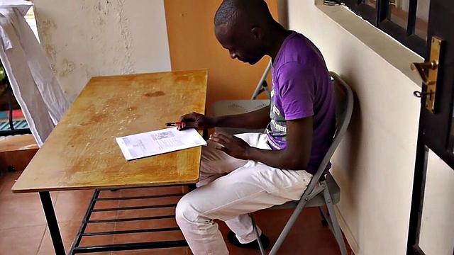 Real black African wanking solo