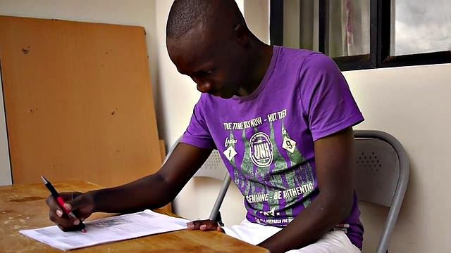 Real black African wanking solo