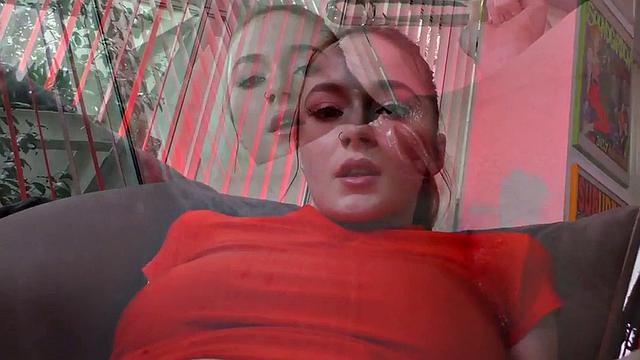 POV beauty anally riding after toying tight asshole