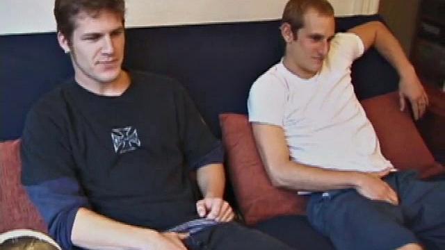 Torque is back with new skater pal Alex West. Torque introduces Alex to the world of porn and soon both boys are naked, beating their meat.