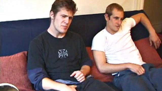 Torque is back with new skater pal Alex West. Torque introduces Alex to the world of porn and soon both boys are naked, beating their meat.