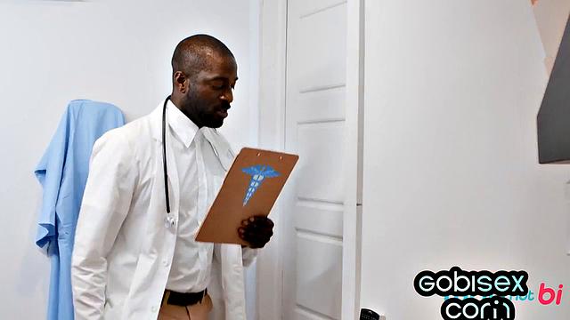 Big-titted cougar fucked hard by BI dudes