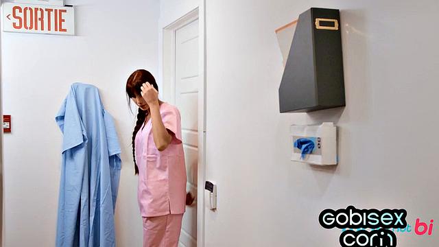 Big-titted cougar fucked hard by BI dudes