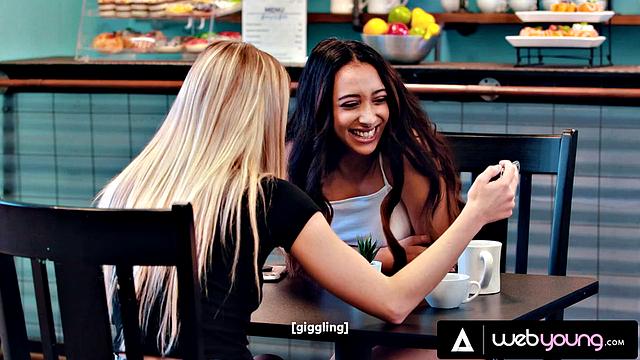Lesbian Influencers Khloe Kapri & Kiarra Kai Caught At Coffee Shop During Streamer Challenge