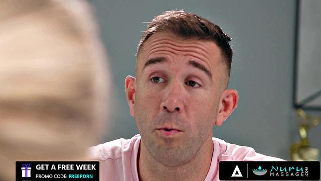 NURU MASSAGE - Sexy Babe Relieves Her Client's Stress With A Hot NURU SPANISH SUBTITLES