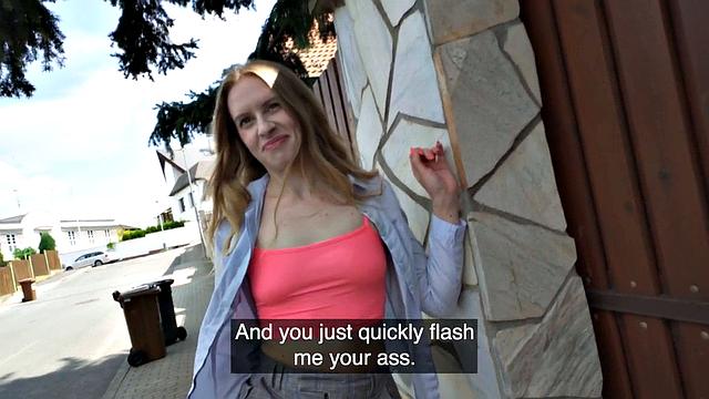 Public amateur cocksucking