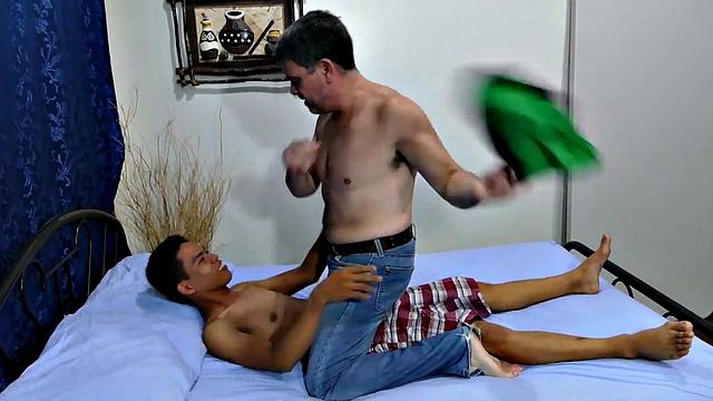 DILF asslicks and barebacks Asian twink