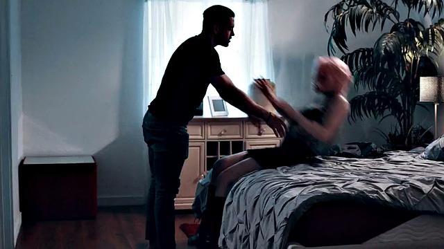 Transgender nympho fucked by male in doggystyle