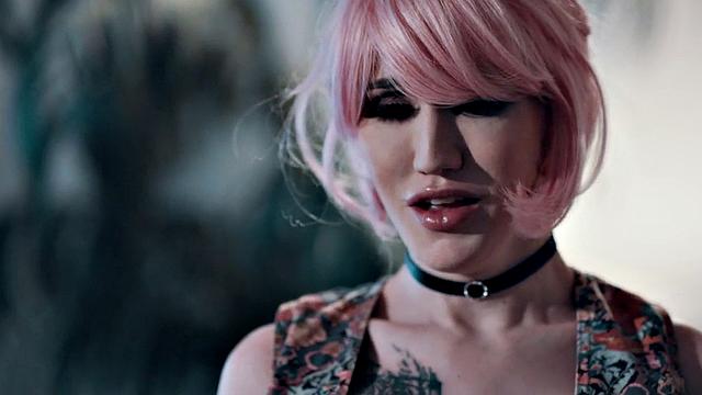 Transgender nympho fucked by male in doggystyle