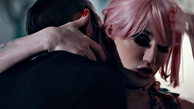 Transgender nympho fucked by male in doggystyle