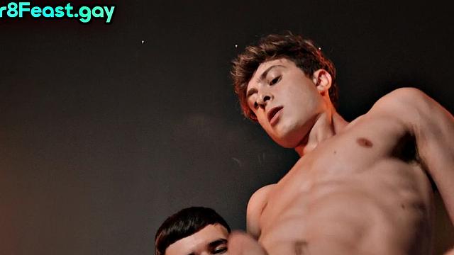 Str8 top stud bareback fucks bottom in greedy ass