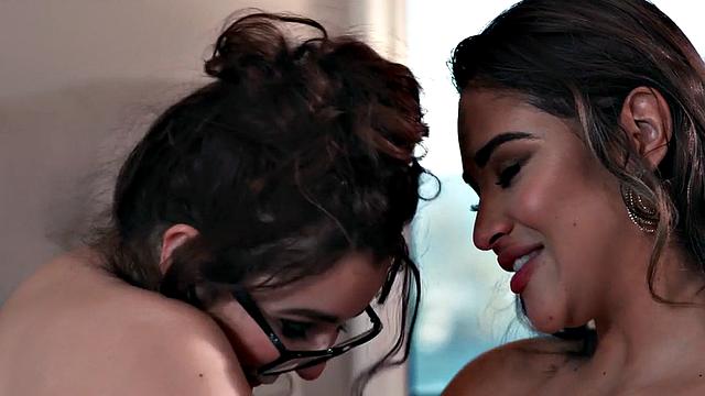 Sexy lesbian bae loves eating BFF pussy while fingering