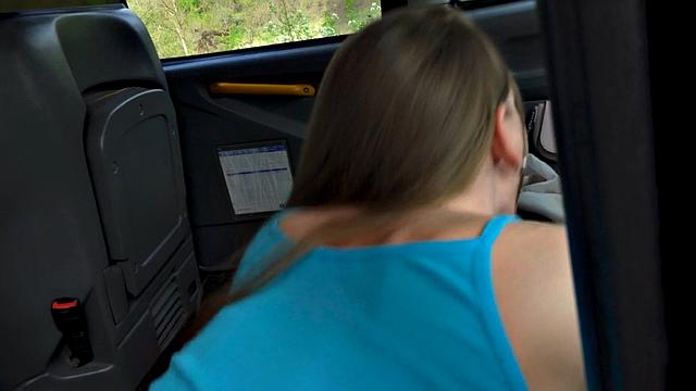 Nymphotaxi babe doggystyled by driver for a better price