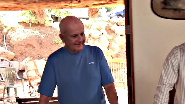 Blonde Aimee takes cock in front of her husband