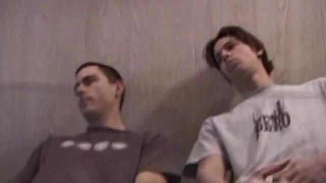 Dan and Jayden stroke side by side, sharing every moan and sensation