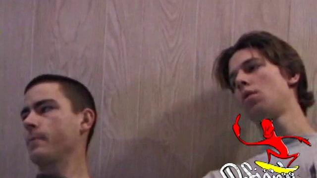Dan and Jayden stroke side by side, sharing every moan and sensation