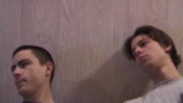 Dan and Jayden stroke side by side, sharing every moan and sensation