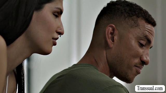 Sucking my handsome friend's cock in my room