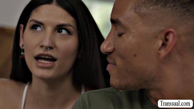 Sucking my handsome friend's cock in my room