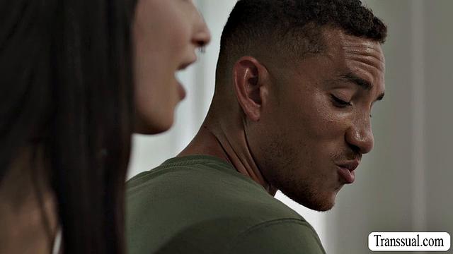 Sucking my handsome friend's cock in my room