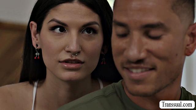 Sucking my handsome friend's cock in my room