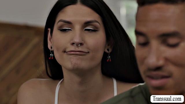 Sucking my handsome friend's cock in my room