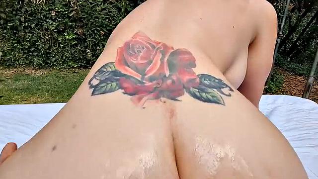 Latina trans outdoor interracial