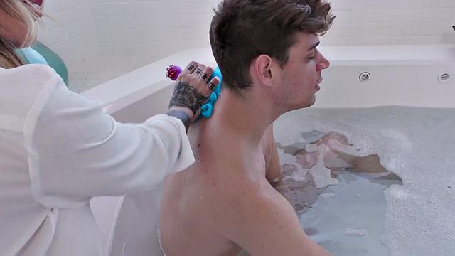 Busty transgender fucked hardcore in anal by male