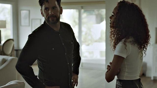 Stepdaddy fucks Ebony squirting after deepthroated