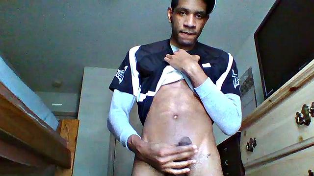 The video quality isn't all that great, but it's good enough to show us that big black dick of his. Unfortunately but Anton's fingering shots don't offer much in the way of detail. Obviously this young man is not shy.