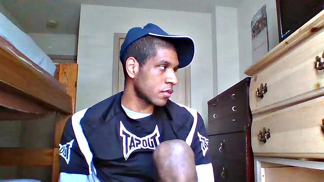 The video quality isn't all that great, but it's good enough to show us that big black dick of his. Unfortunately but Anton's fingering shots don't offer much in the way of detail. Obviously this young man is not shy.