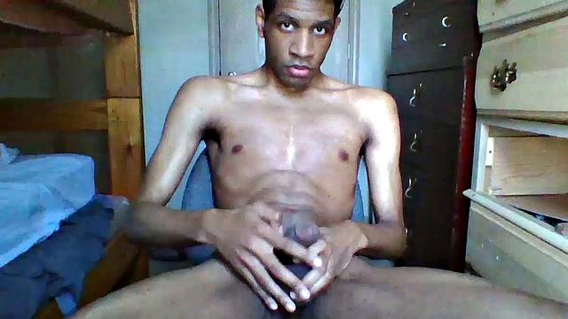 The video quality isn't all that great, but it's good enough to show us that big black dick of his. Unfortunately but Anton's fingering shots don't offer much in the way of detail. Obviously this young man is not shy.