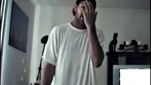 Enrique strips down to his socks and in seconds his cock is rock hard. Vinnie grabs his meat and goes deep, as he scans through the porno, imagining some hot chick is on his dick.